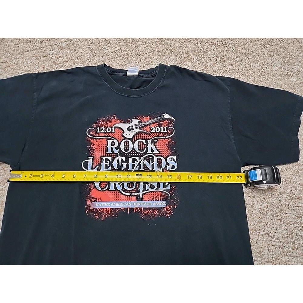 ROCK LEGENDS CRUISE 2011 DOUBLE SIDED GRAPHIC TEE XL ZZ Top Steppenwolf Foghat - Picture 4 of 8